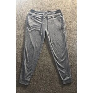 FREE2B Heather Gray Jogger Pants Athletic Mesh Detail Drawstring Waist Medium